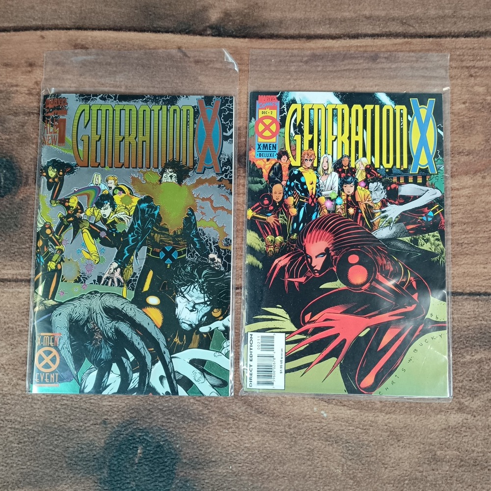 Marvel Generation X Comic Books Multi Excellent 1994 Issues 1 2 Chromium Cover